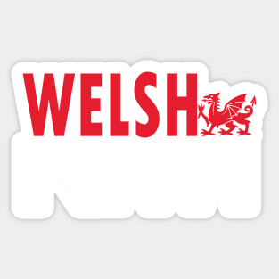 Welsh Kiwi (for dark backgrounds) Sticker